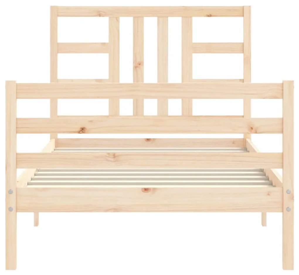 Cama sem colchão 90x200 cm madeira de pinho maciça
