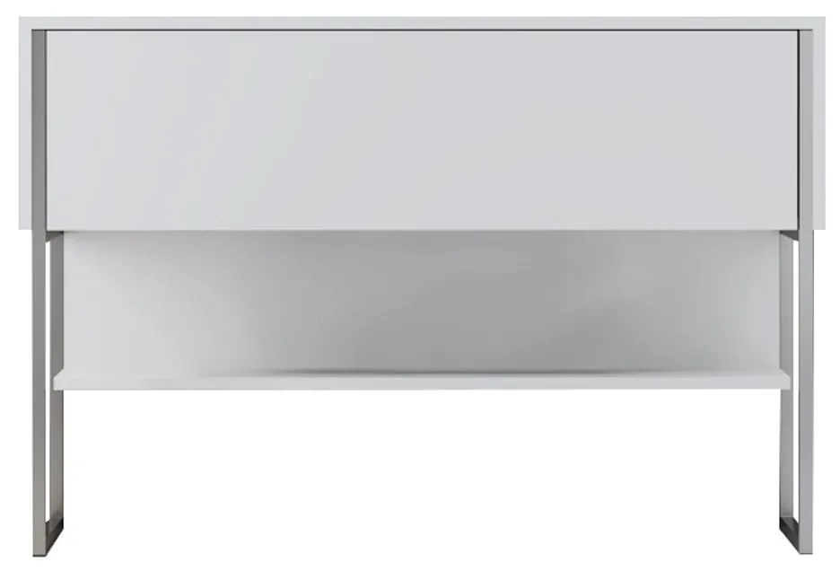 Cômoda Luxe – Prata e Branco – 120 x 80 x 30 cm
