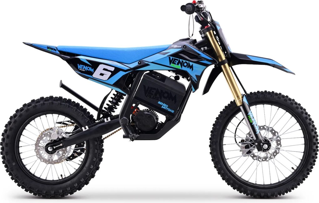 Mota cross para crianças Motocross Motors Venom – 8000W, 3 modos de condução Azul