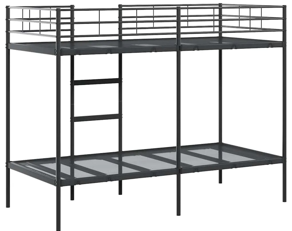 Beliche sem colchão 90x190 cm aço preto