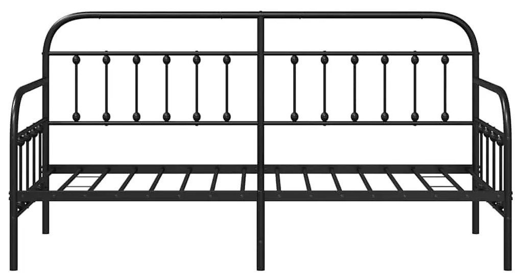 Estrutura de Cama Dia Preto 80x200 cm Aço