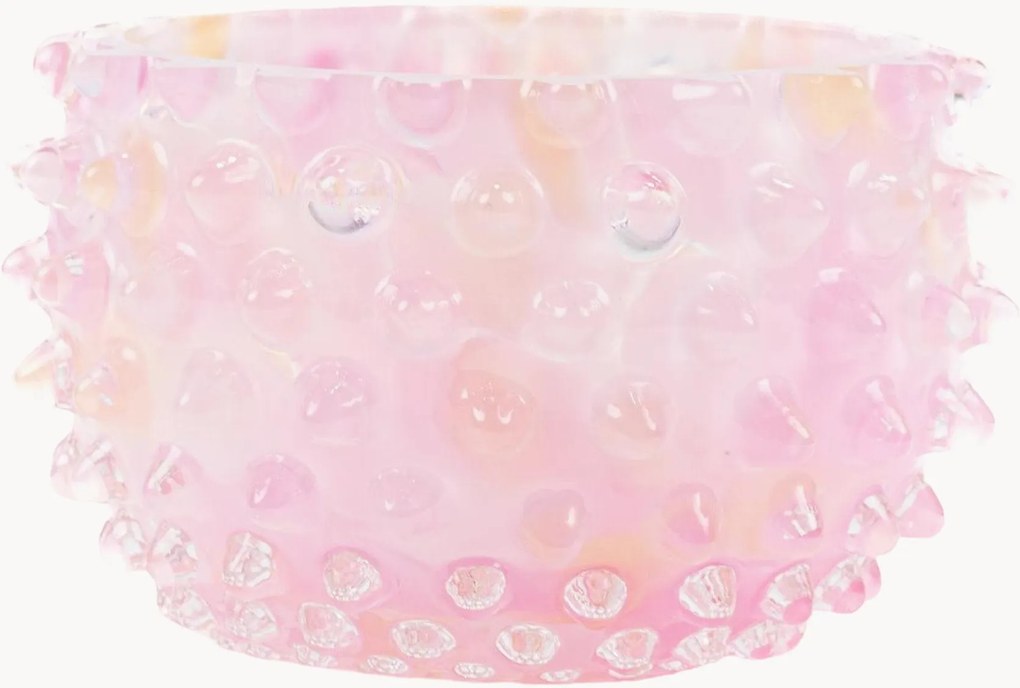 Tigelas para snacks de vidro artesanal Hobnail, conjunto de 4