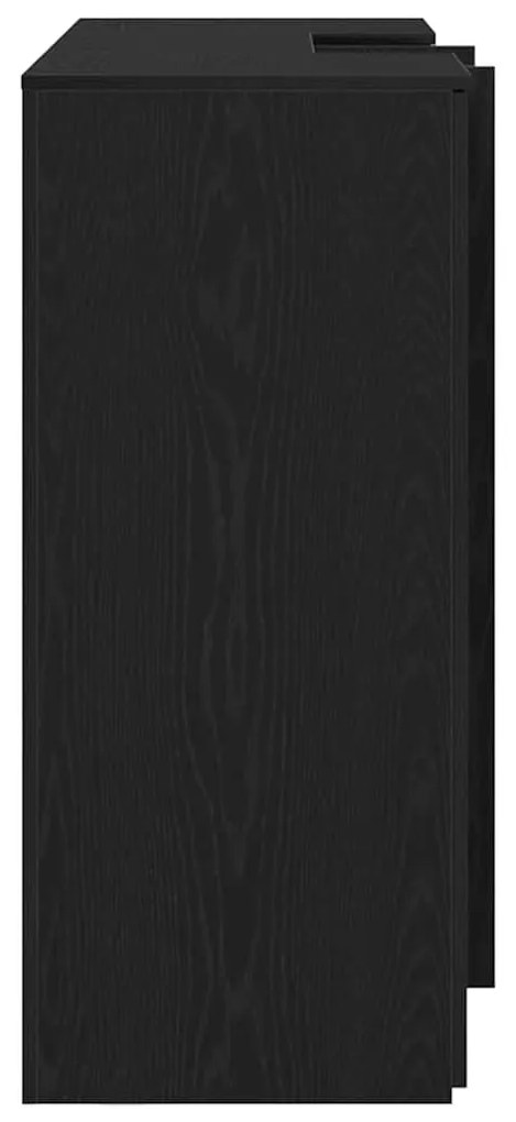 Balcão de recepção 155x50x103,5 cm madeira carvalho preto