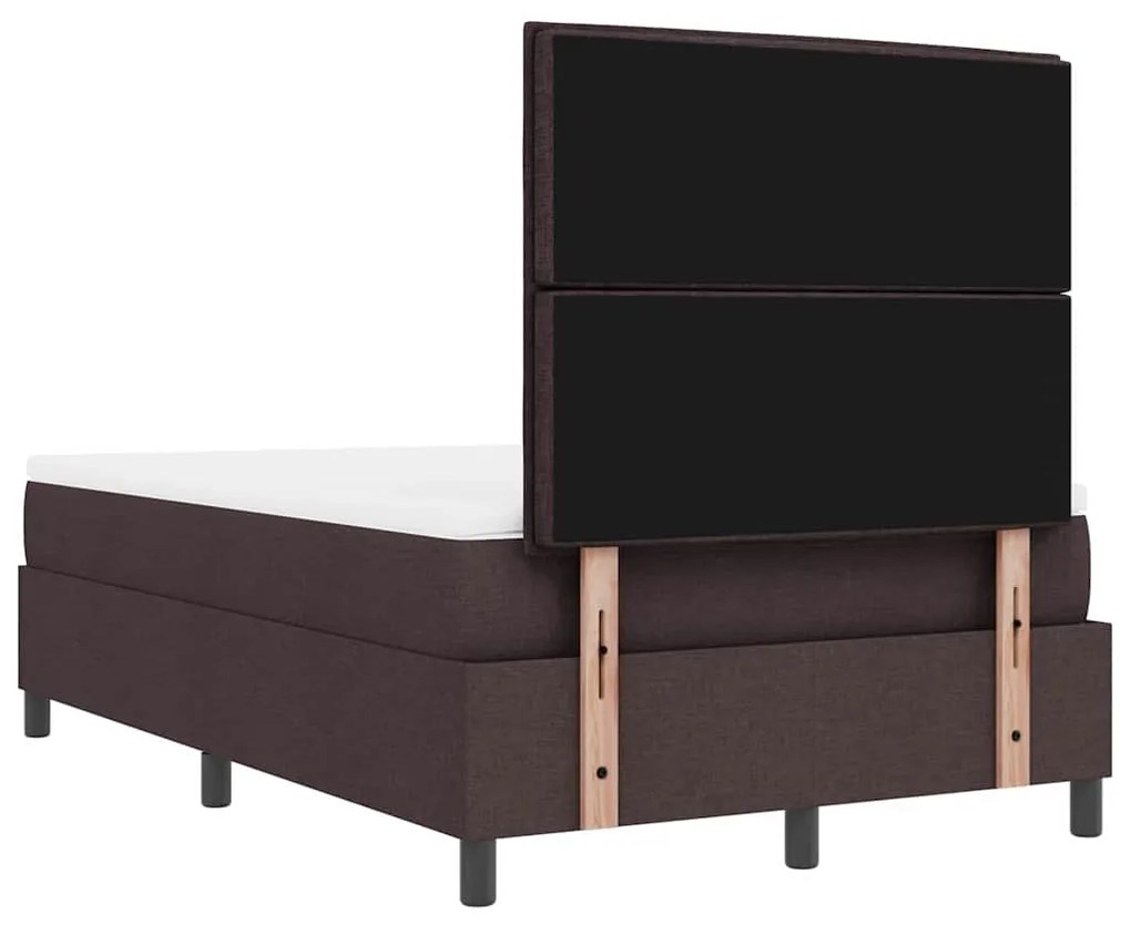 Cama Box com Colchão &amp; Banco Castanha 120x200 cm Tecido