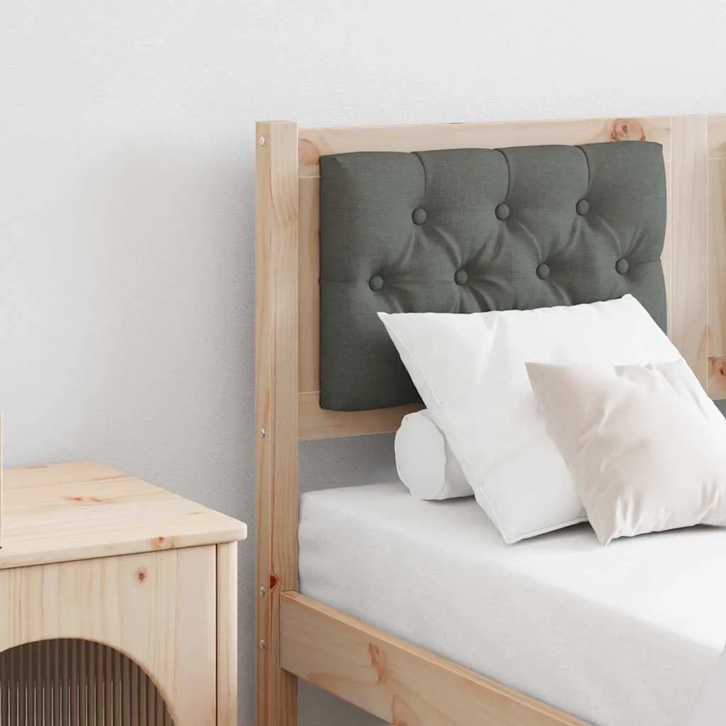 vidaXL Cabeceira Outros castanho e cinzento-escuro 135 cm