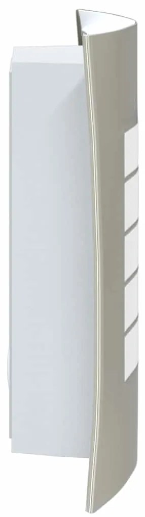 Luz de Parede Exterior 2 pcs Prata Aço Inoxidável IP44