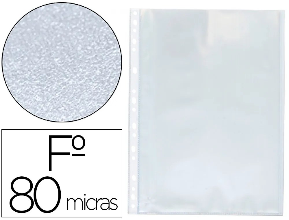 Bolsa Catálogo Q-Connect Folio 80 Microns Martelada Caixa de 100 Unidades
