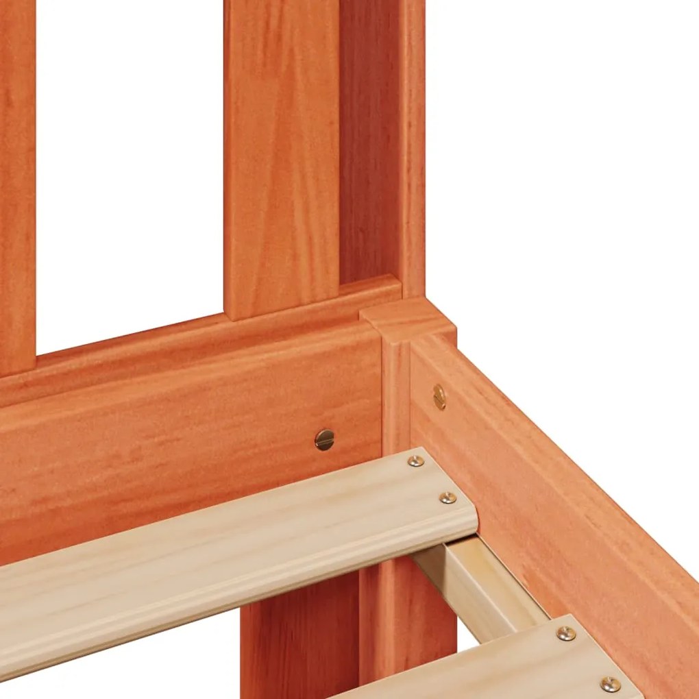 Cama com estante sem colchão 135x190 cm pinho maciço