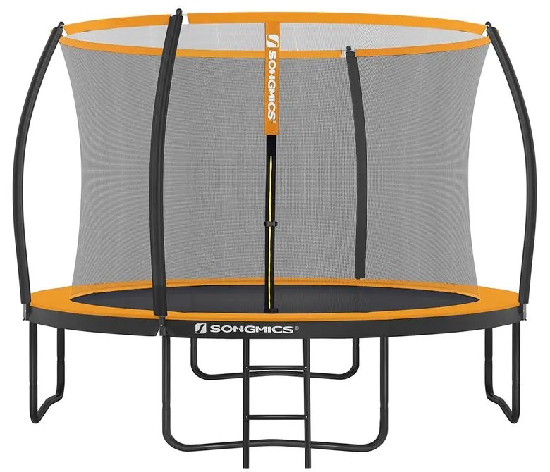 Trampolim jardiim Ø 305 cm com rede de segurança Preto-Laranja