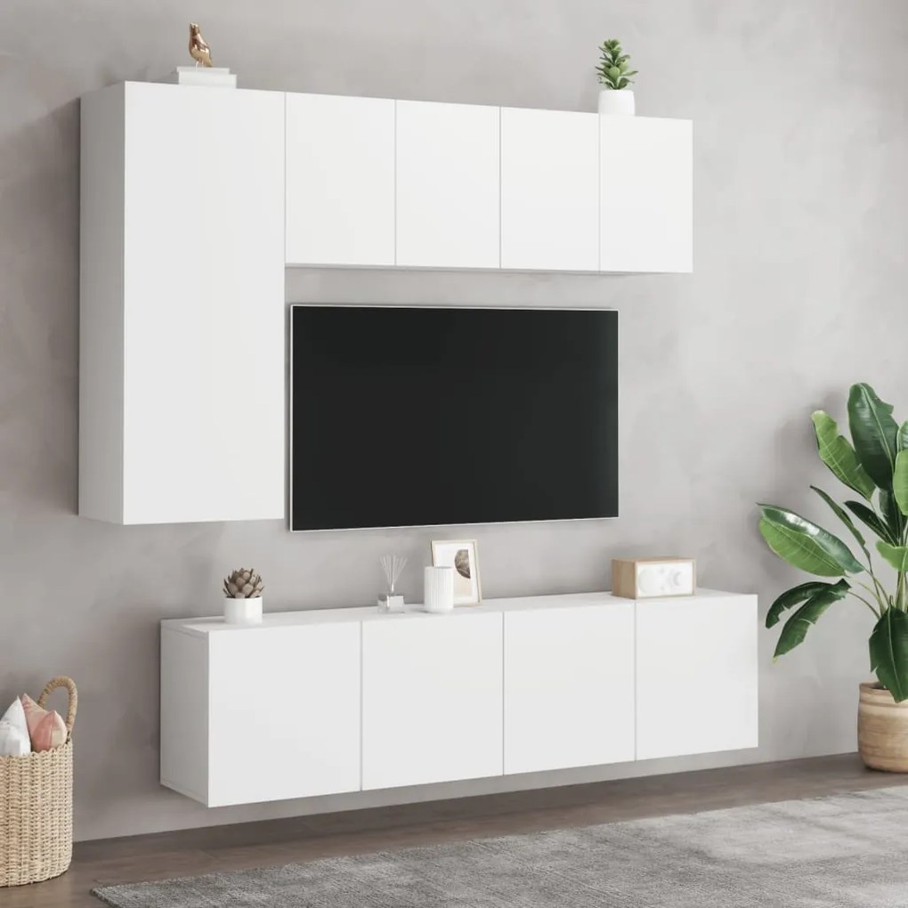 Móvel de parede para TV 60x30x41 cm branco