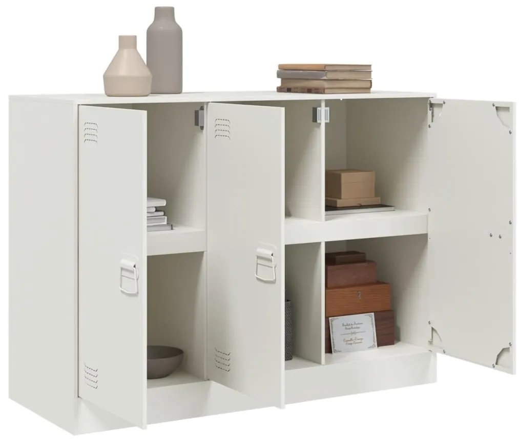Aparador 99x39x73 cm aço branco