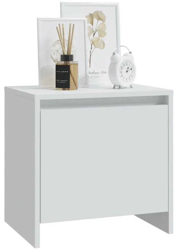 Mesa de cabeceira 45x34x44,5 cm aglomerado branco