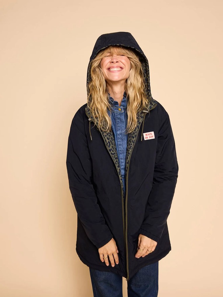 Parka reversível ENVIE DE FRAISE para mulher caqui