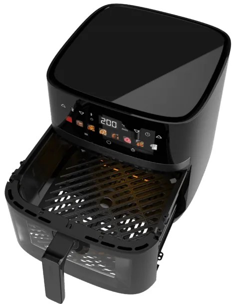 Fritadeira AirFryer Cecofry&Grill Duoheat 8000  com dupla resistência para um dourado perfeito e um sabor a grelhado nas carnes, 8 litros de capacidad