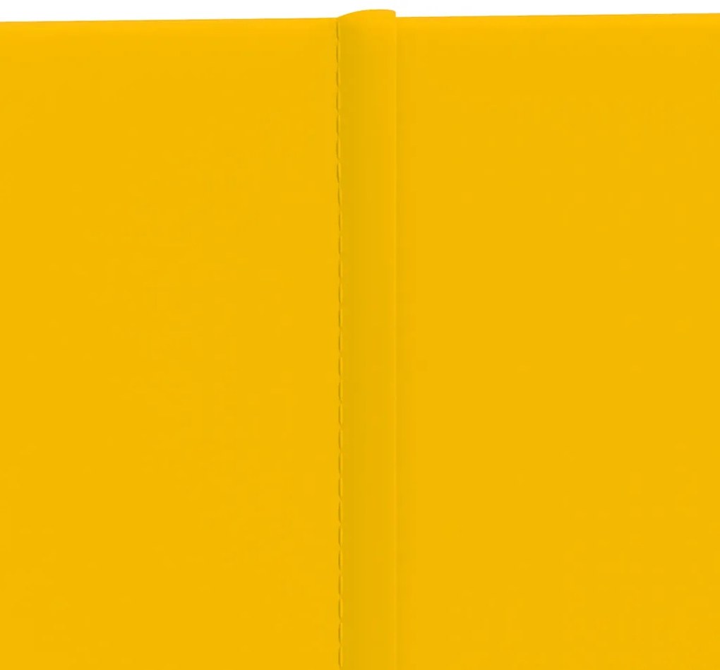 Painel de parede 12 pcs 60x30 cm veludo 2,16 m² amarelo