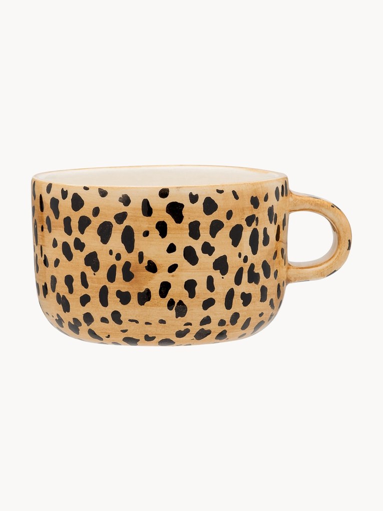 Caneca pintada à mão Leopardo