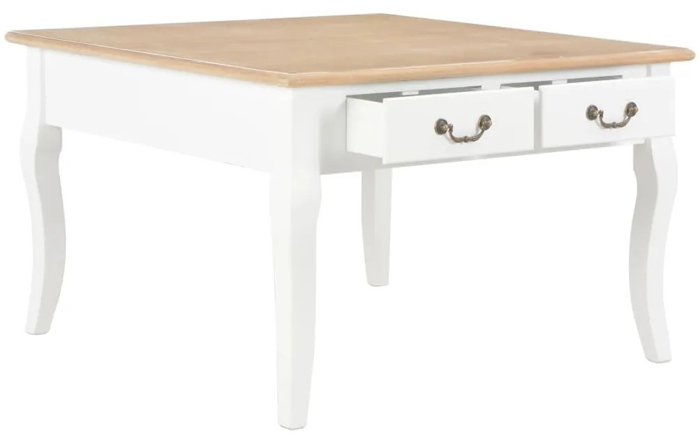 Mesa de centro 80x80x50 cm madeira branco