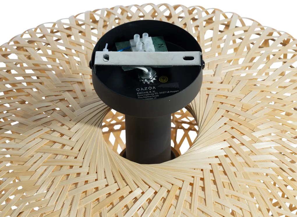 Candeeiro de Teto de Bambu Oriental - Ostrava Duplo