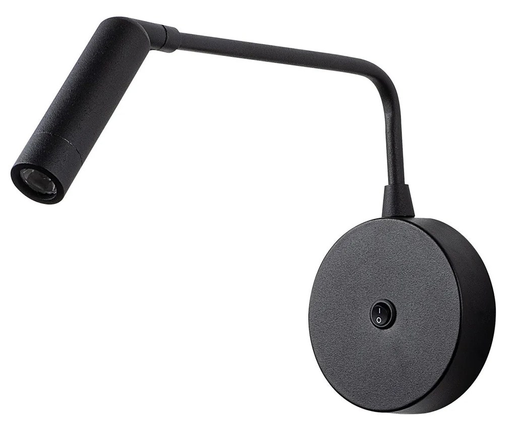 Aplique de Parede Ugur – Preto – 10 x 27 cm