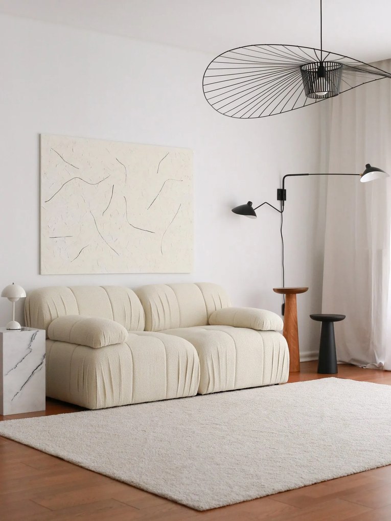 Sofá de 2 Lugares Soli – Branco – 178x74x89 cm