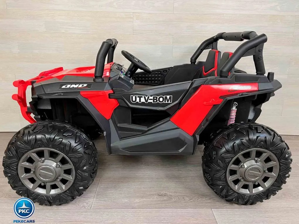 Carro eletrico crianças Buggy Dakar 24V MP4 Vermelho