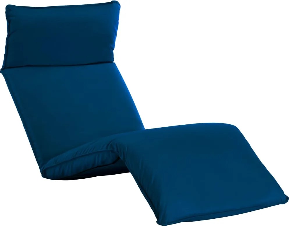 vidaXL Espreguiçadeira dobrável tecido oxford azul-marinho