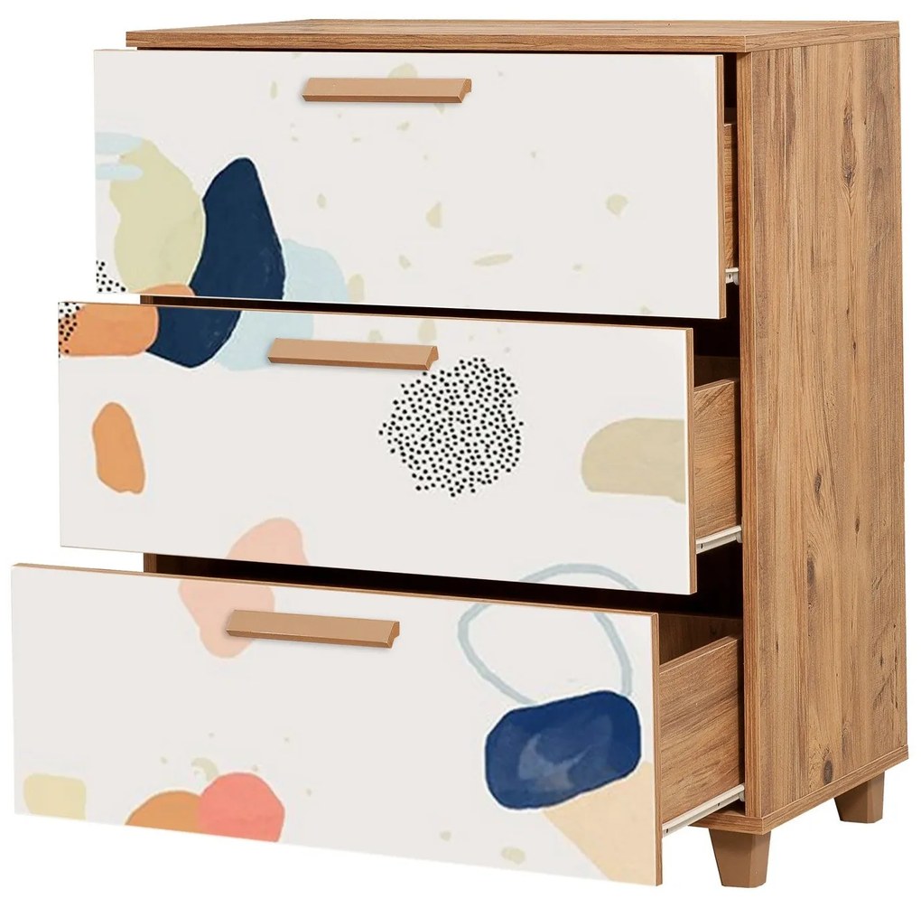 Cômoda Leva Gravis – Pinho Atlântico – 80x95x43 cm