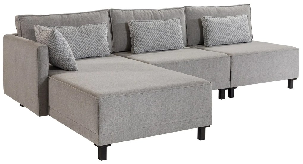 Sofá-Cama de Canto Matris – Cinzento – 285x90x192 cm