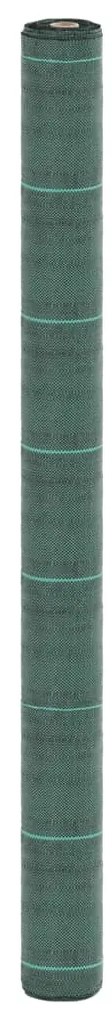 vidaXL Tela para ervas daninhas 1,5x5 m PP verde