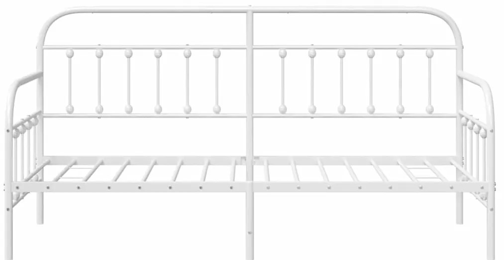 Estrutura de Cama Dia vidaXL Branca 80x200 cm Aço