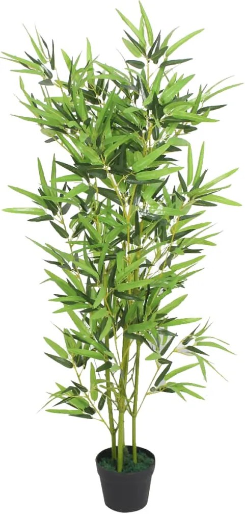 Planta bambu artificial com vaso 120 cm verde