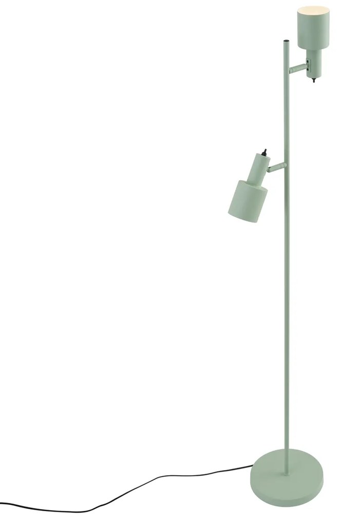 Candeeiro de pé moderno verde 2 luzes - Stijn Moderno