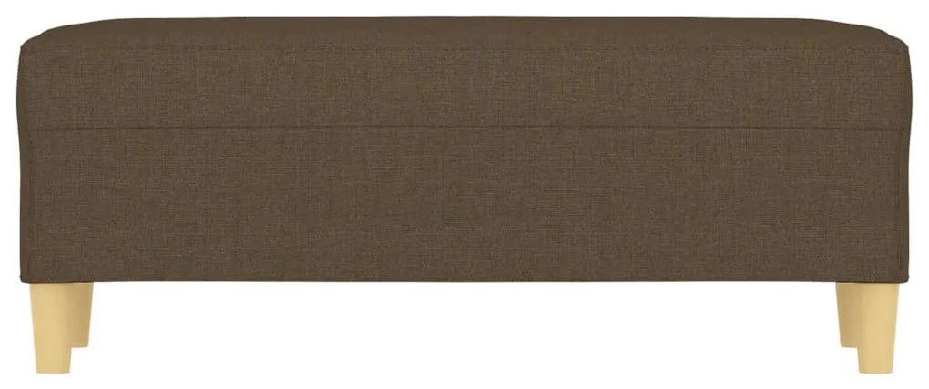 Banco 100x35x41 cm tecido castanho