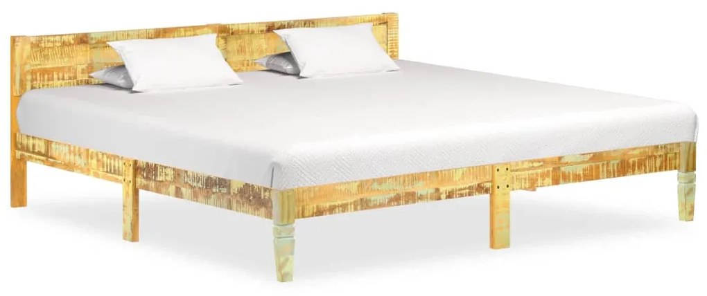 vidaXL Estrutura de cama madeira recuperada maciça 200x200 cm