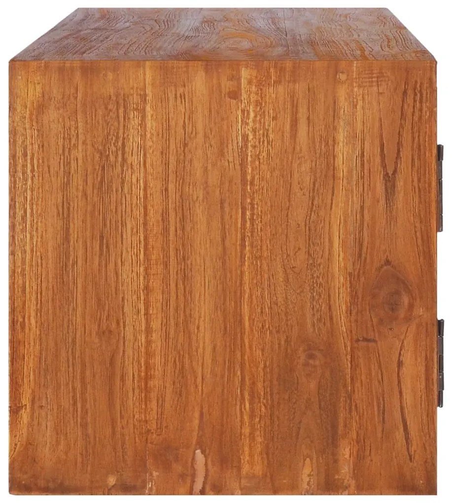 Armário de parede para TV 180x30x30 cm madeira de teca maciça