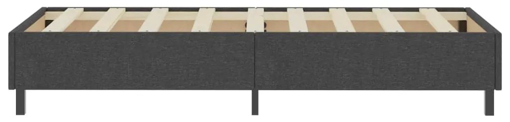 Cama boxspring 100x200 cm tecido cinzento