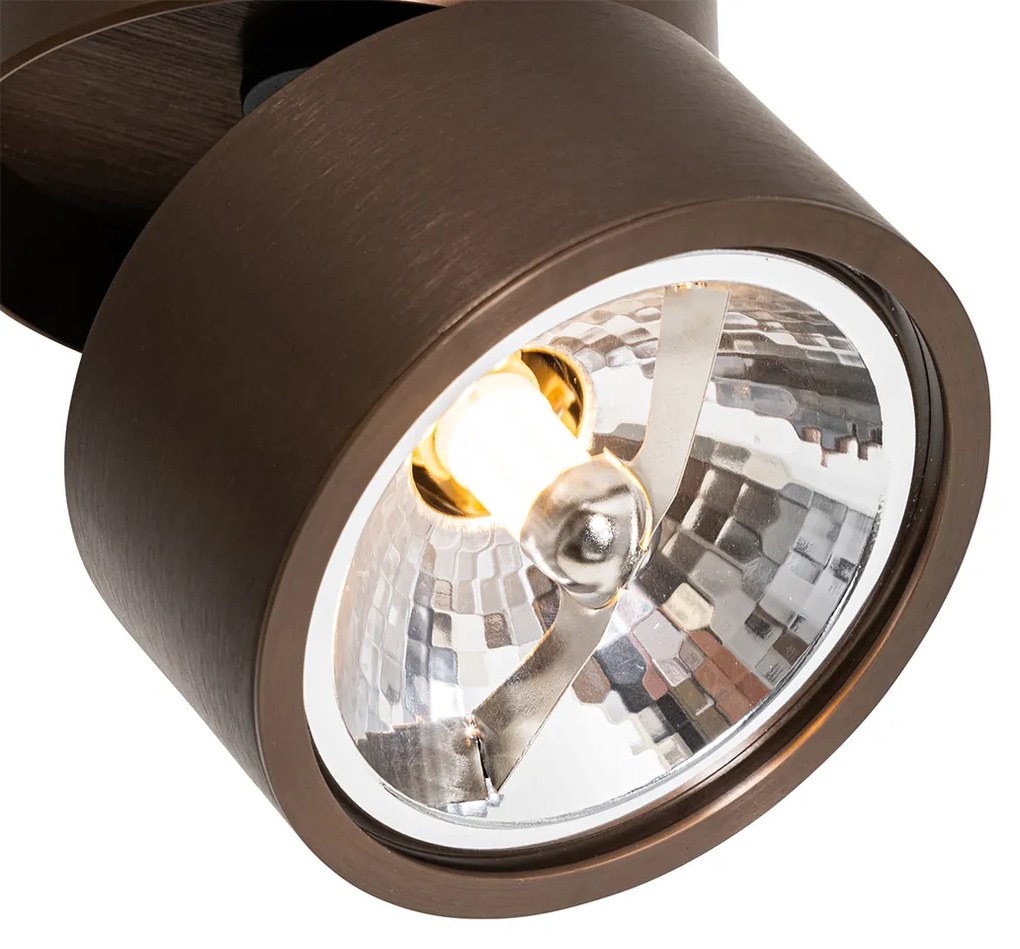 Foco moderno bronze escuro redondo ajustável - Go Nine Design