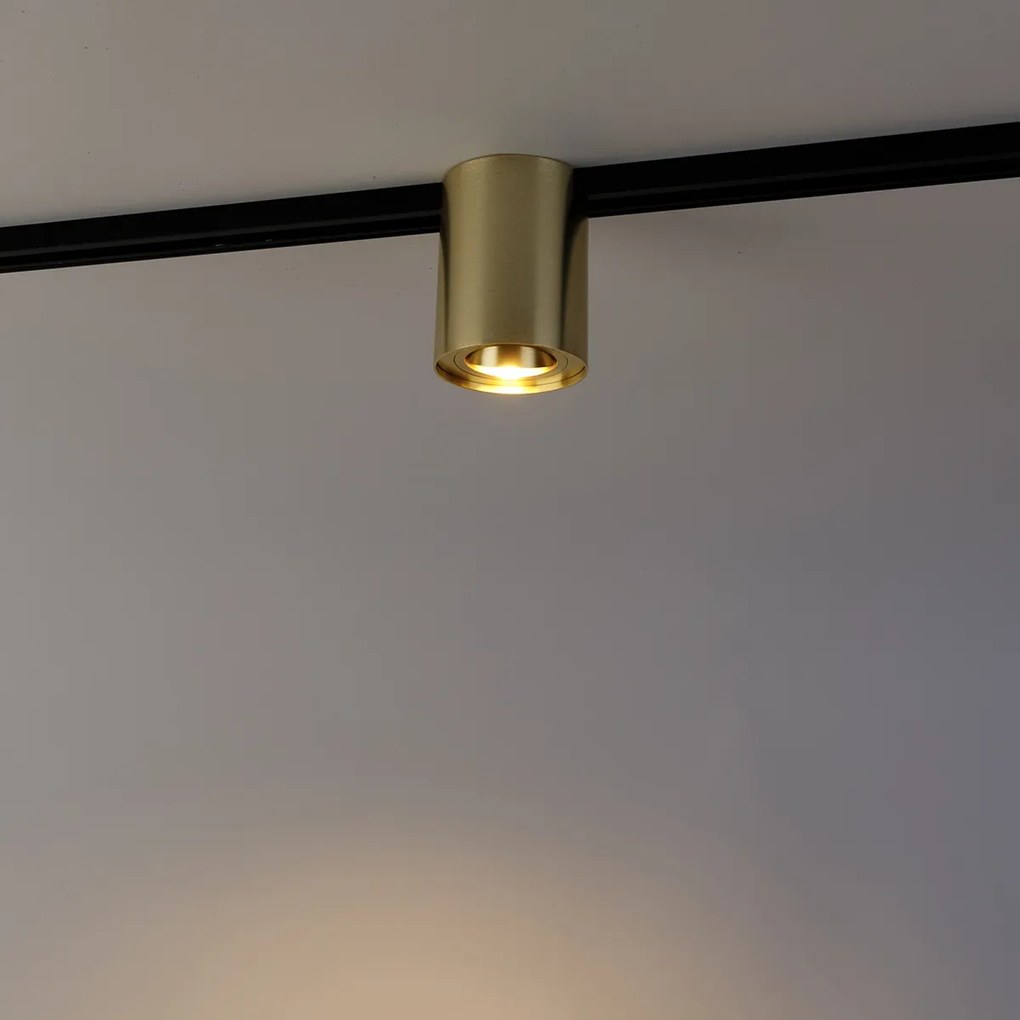 Projetores de calha modernos monofásicos dourados - Rondoo Up Moderno