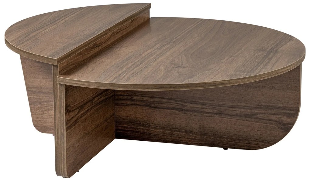 Mesa de Café Orion - Nogueira - 90x30x60 cm e 85x35x30 cm