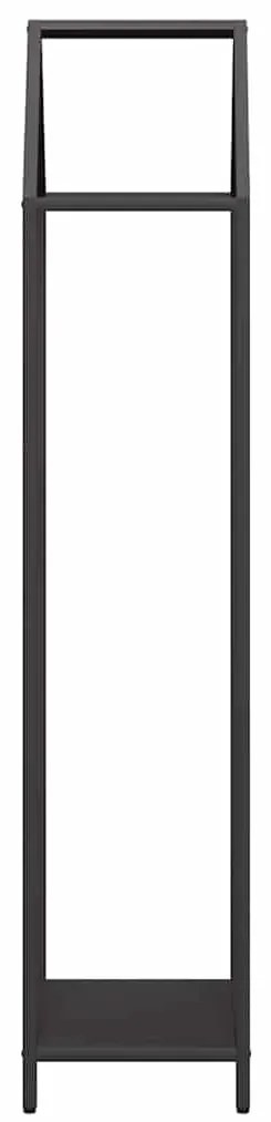 Suporte para lenha 40x25x120 cm aço laminado a frio preto