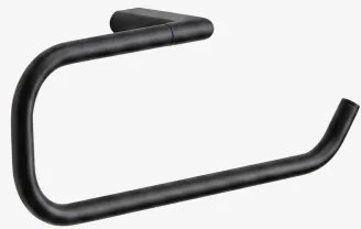Toalheiro De Parede Com Barra 30 Cm Para Casa De Banho Em Aço Inoxidável Rovent Preto Mate - Sklum