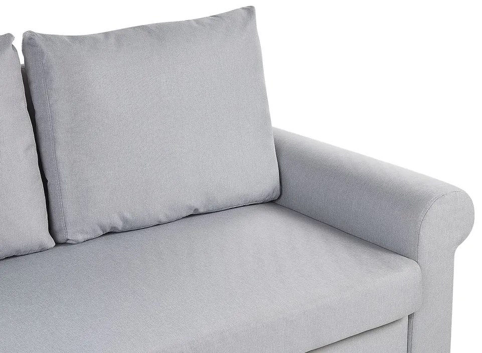 Sofá-cama de 2 lugares em tecido cinzento claro SILDA  Beliani