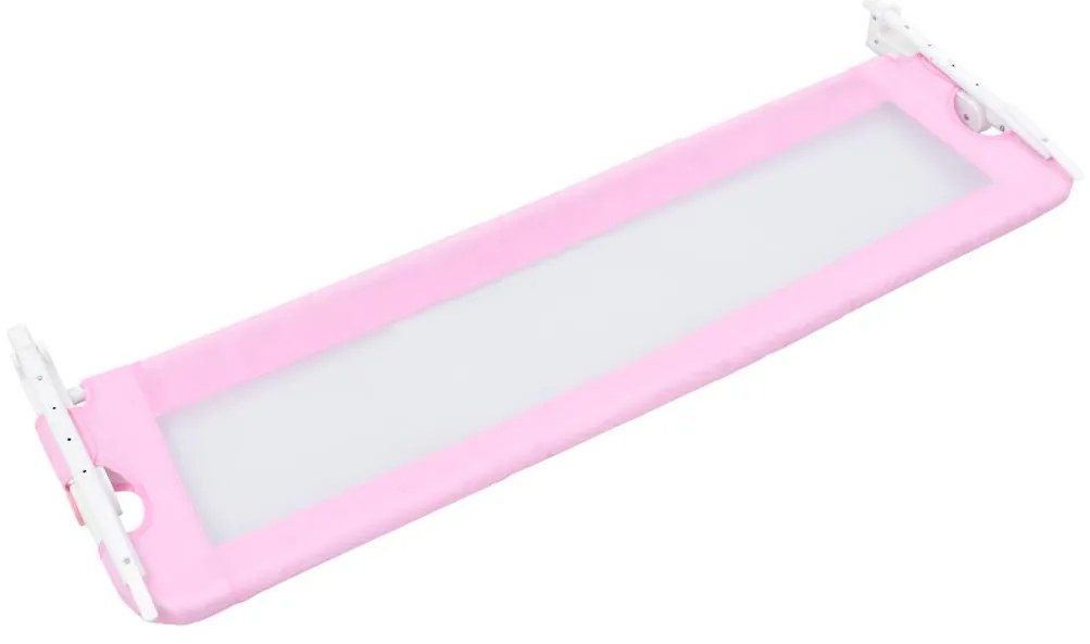 Barra de segurança p/ cama infantil 120x42cm poliéster rosa