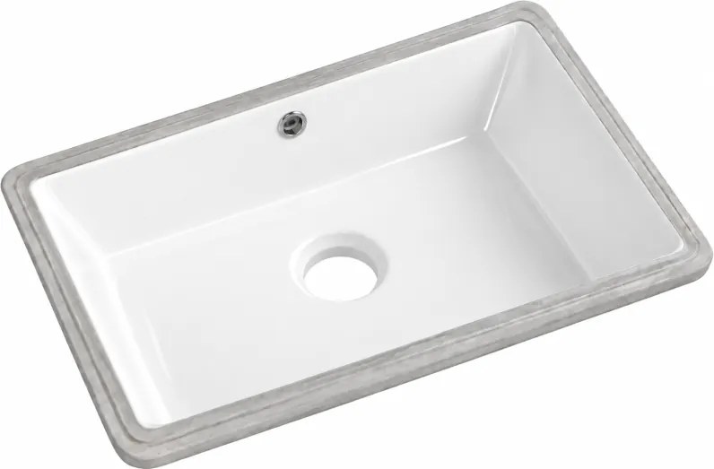 Mexen Venus lavatório embutido 54 x 35 cm, branco - 25415400