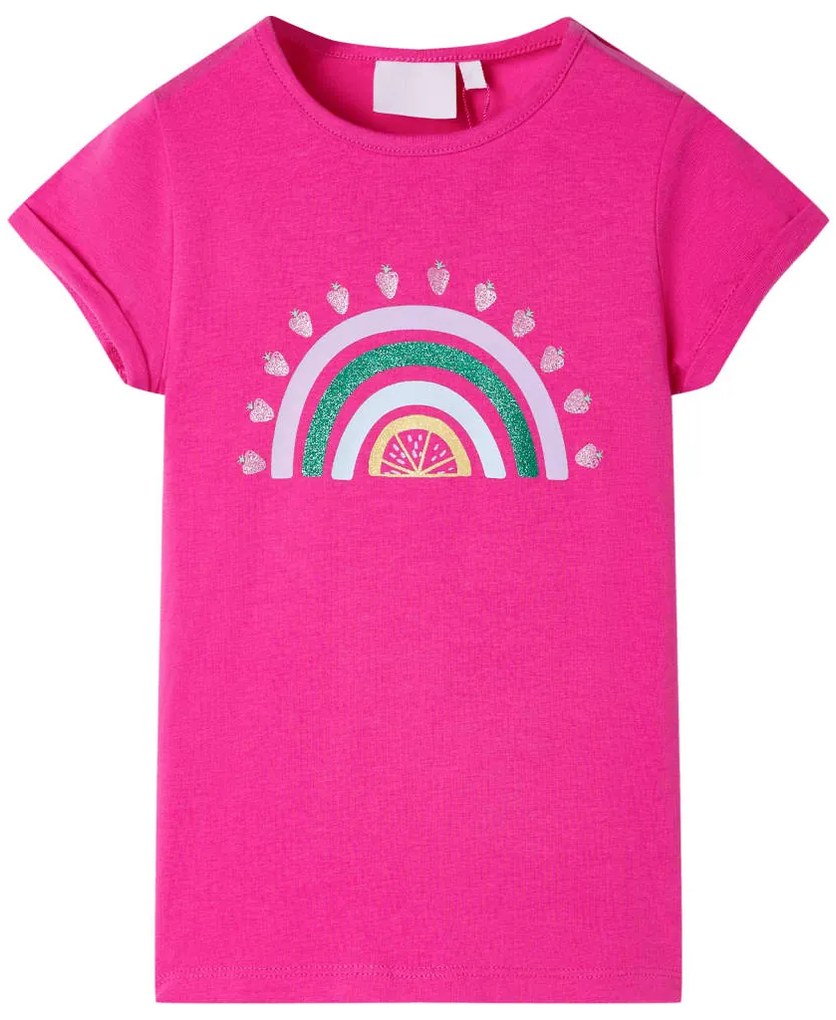T-shirt de criança rosa-escuro 104