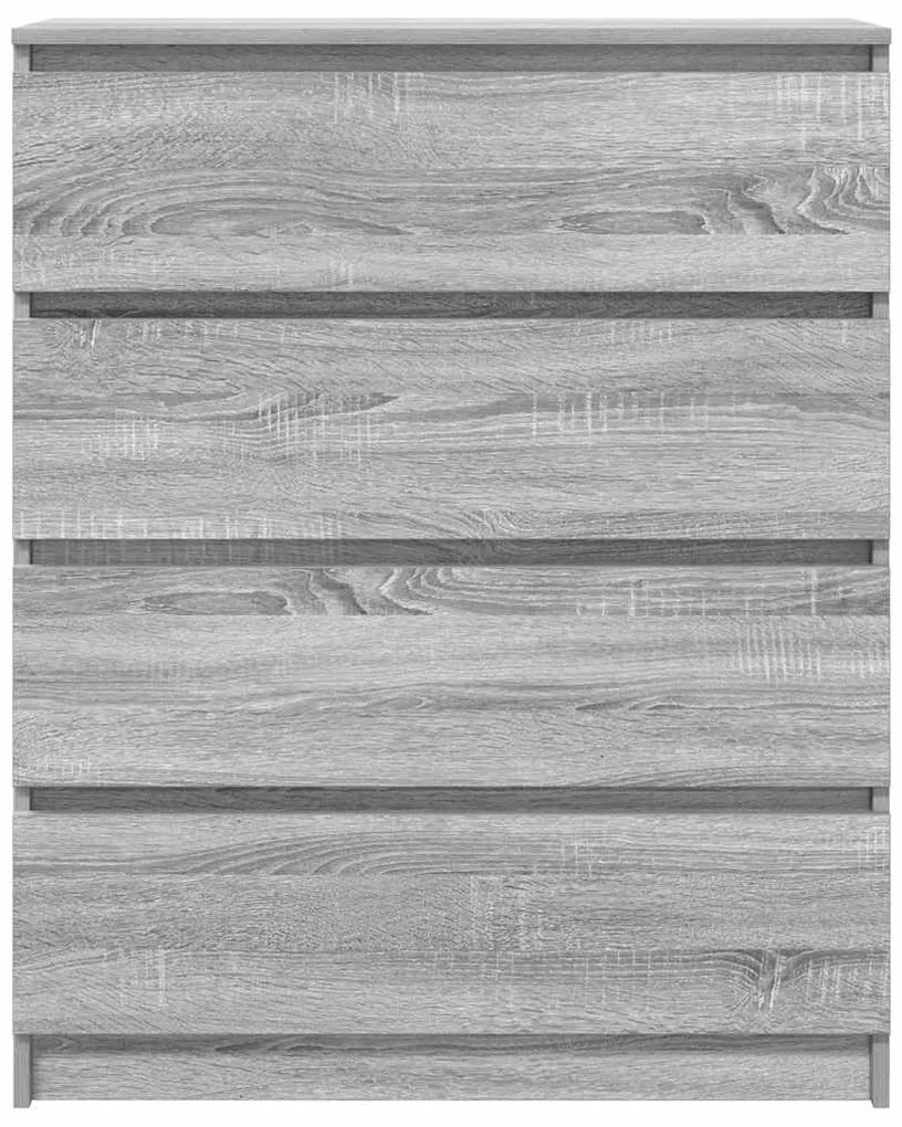 Aparador 80x35x99 cm derivados de madeira cinzento sonoma