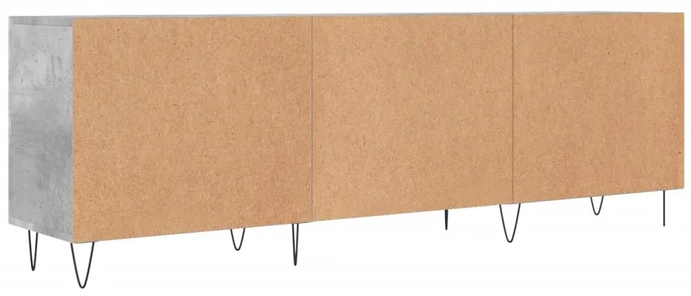 Móvel de TV 150x30x50 cm derivados de madeira cinza-cimento