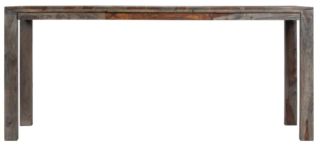 Mesa de jantar 180x90x76 cm madeira de acácia maciça cinzento