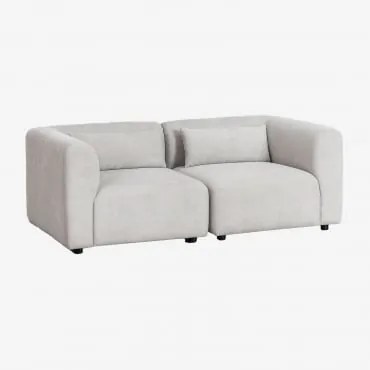 Sofá Modular De 2 Peças Fogler Tecido Cinza Claro - Sklum