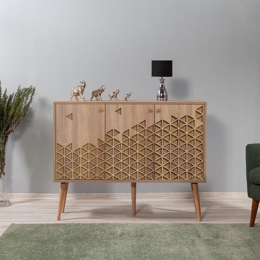 Console Mega – Carvalho Sonoma – 120x90x36 cm